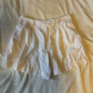 A New Day White Linen Shorts Size 10
